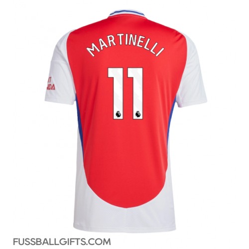 Arsenal Gabriel Martinelli #11 Fußballbekleidung Heimtrikot 2024-25 Kurzarm